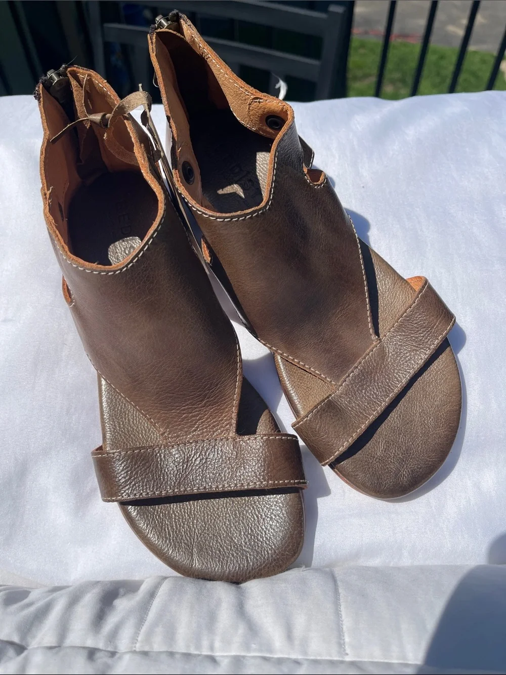 NWT Bed Stu Soto sandals - taupe rustic neutral brown - size 7 NEW